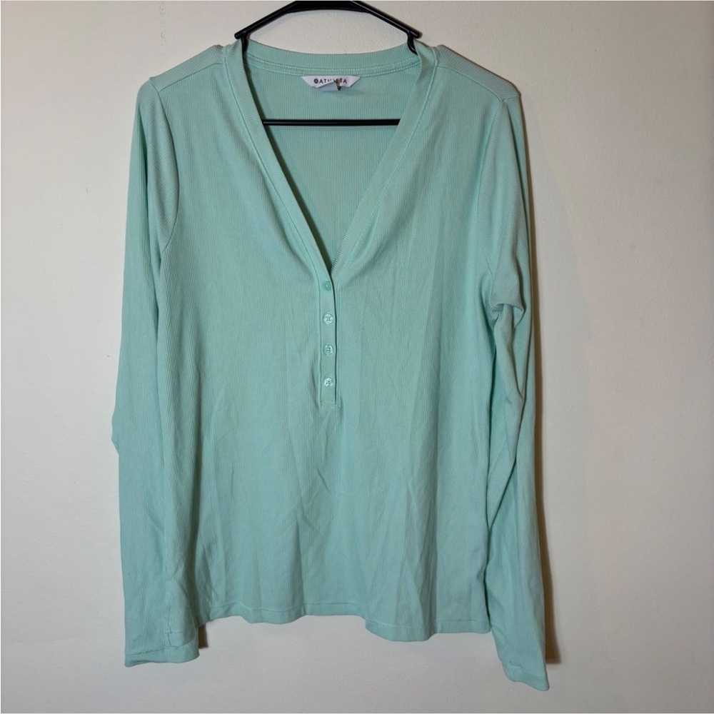 Athleta Uptempo Ribbed Henley